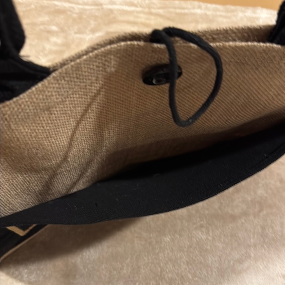 BNWNT Handmade Black and Tan Women's Tote Bag - Picture 3 of 8